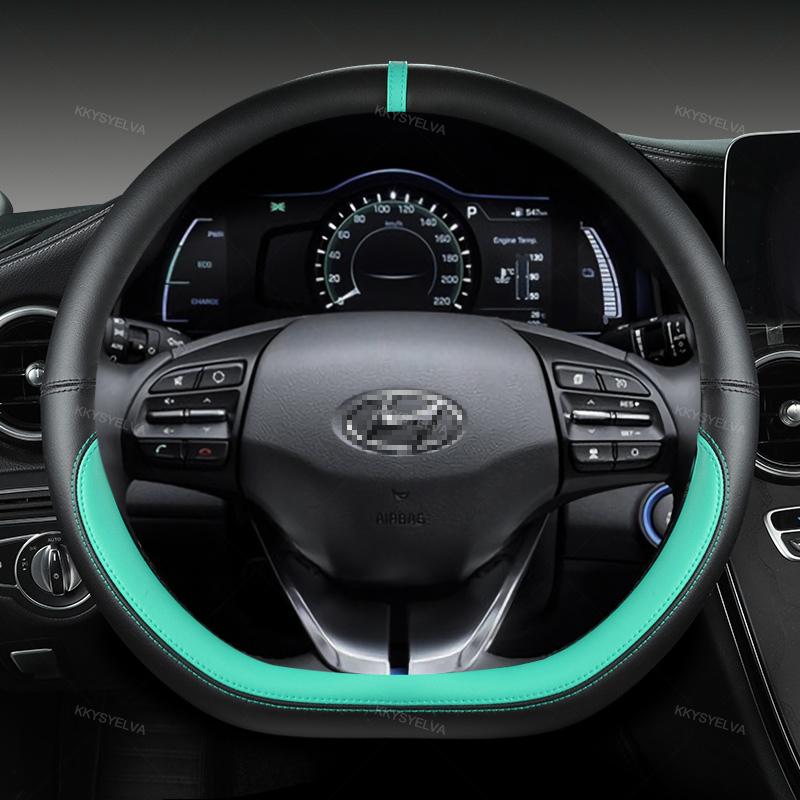 Pro Hyundai ioniq 2016 2017 2018 2022 Auto Potah volantu D Shape PU kůže Auto příslušenství