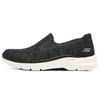Go Walk 6 Stoff Bequem Vielseitig Niedrig geschnitten Freizeit-Schuhe Herren Sneaker Schwarz 216271-BLK