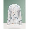 Casual Long Sleeve Women's Floral Print Sweatshirt Spring Fall Clothing Crew Neck
