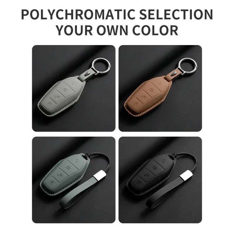 Car Key Cover Case Holder For Byd Han Ev Tang Dm Qin Plus Song Pro Max Yuan Dolphin E2 Protector Auto Key Car Accessories
