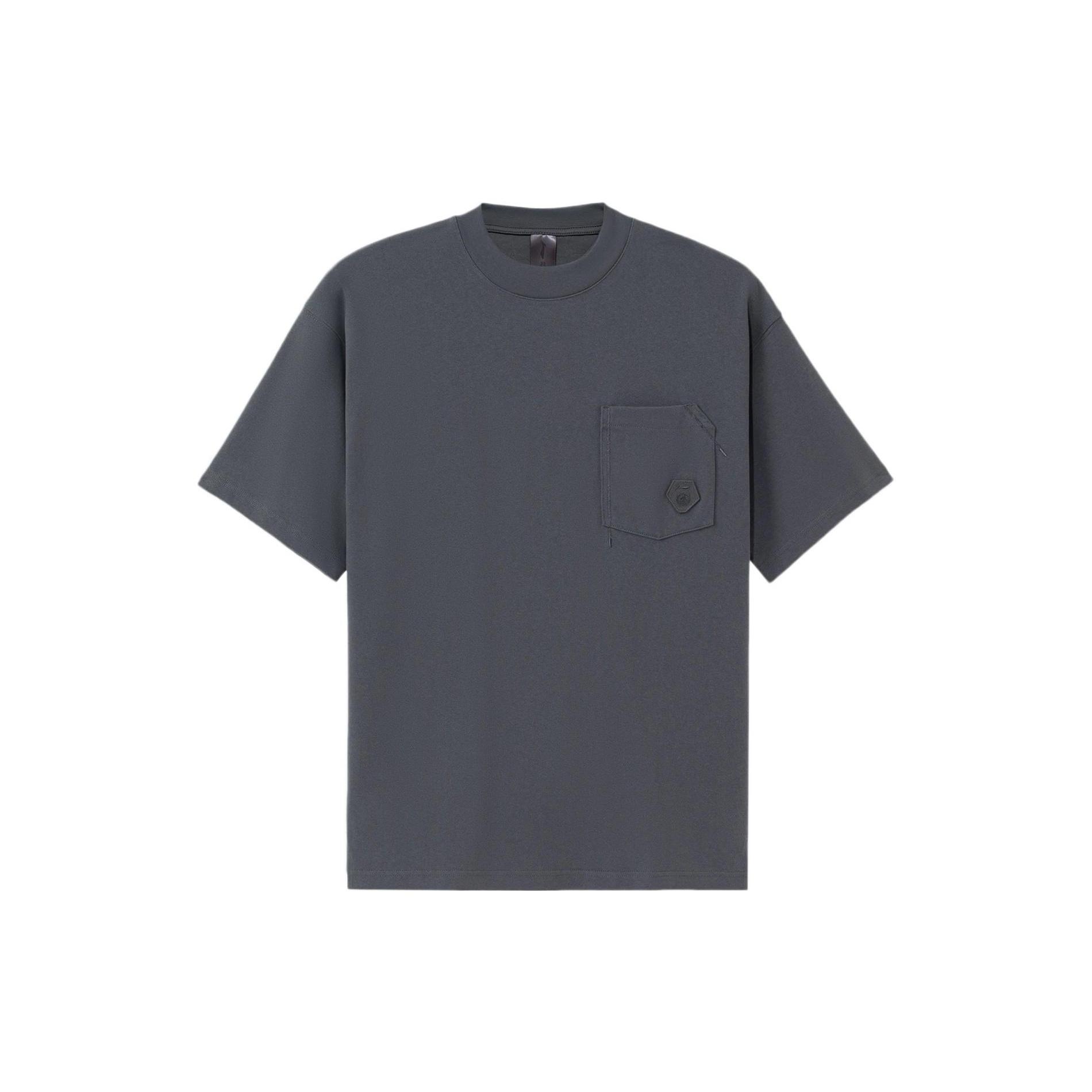 Li Ning Li Ning X Jackie Chan Kung Fu Collection T Shirt Men s Thunderstorm Gray AHSS205-2 M
