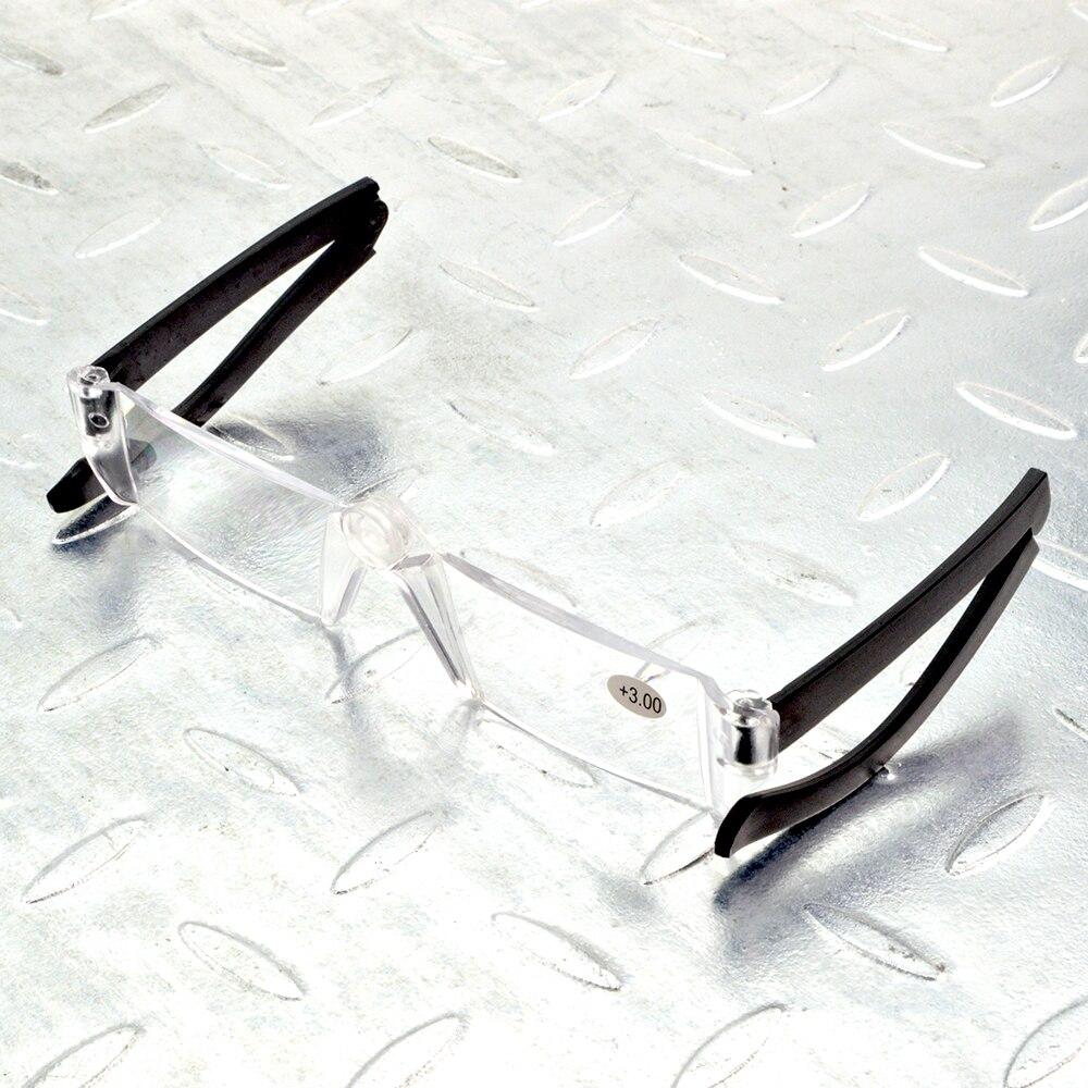 Men Women Transparent Fold Portable Rimless Antireflective Frameless Multilayer Coating Limited Reading Glasses +1 to +4
