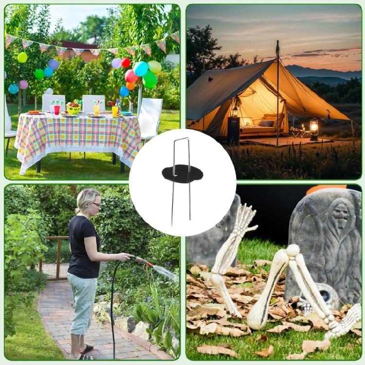 50Pcs U Shape Spikes Landscape Fabric Pin Stake Garden Stake Outdoor Plant Cover Spikes For Outdoor Yard Pathway Farm