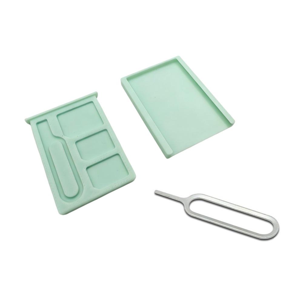 1PCS with Eject Pin 3D Printed SIM Card Storage Box Shockproof 2-Slots SIM Card Memory Card Storage 1-Slot TF Card