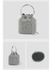 Spring 2025 Diamond Chain Bucket Crossbody Evening Bag