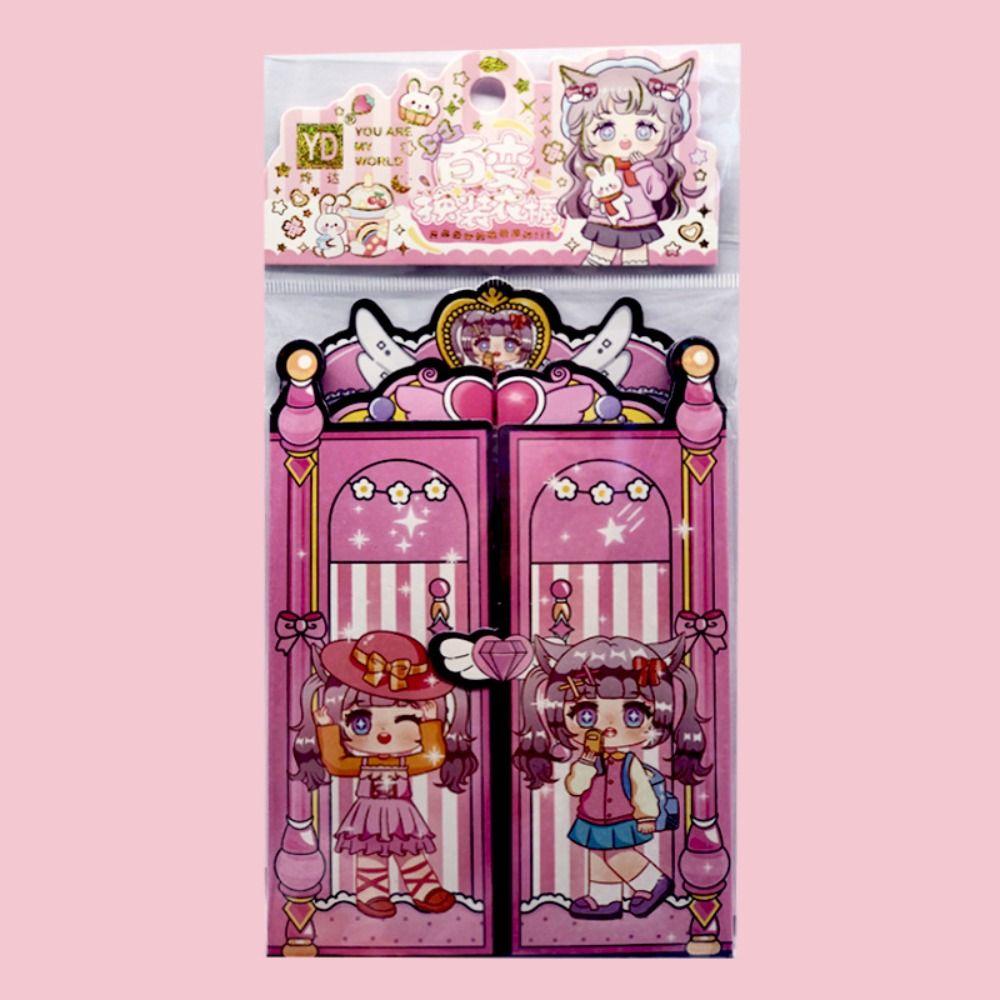 DIY Toy Princess Change Clothes Stickers Quiet Book Busy Book Change Sticker  Children Adult