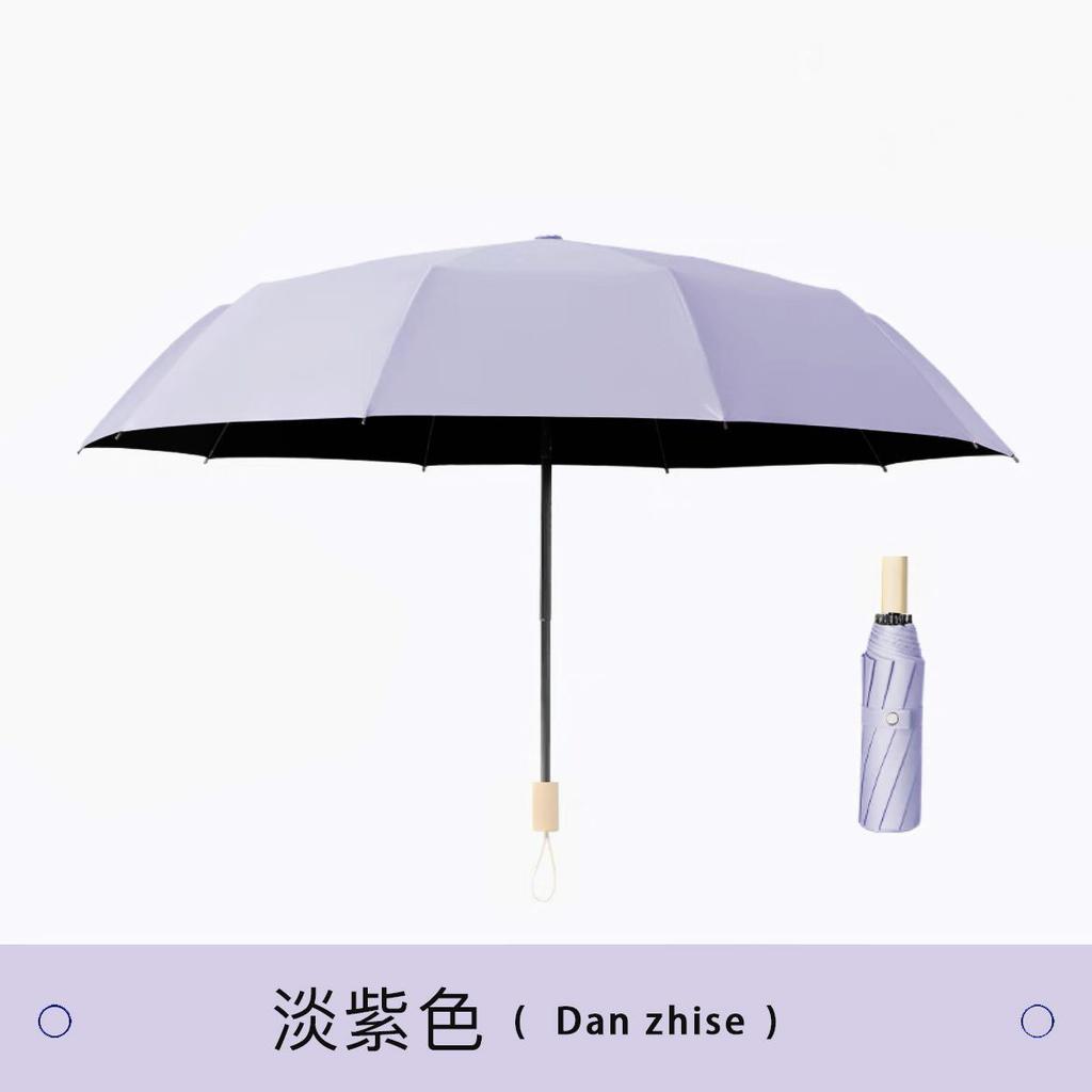 Manual Vinyl Umbrella High Value Sunscreen Umbrella Dual-purpose Female Folding Feeling Sunscreen UV Protection High Value