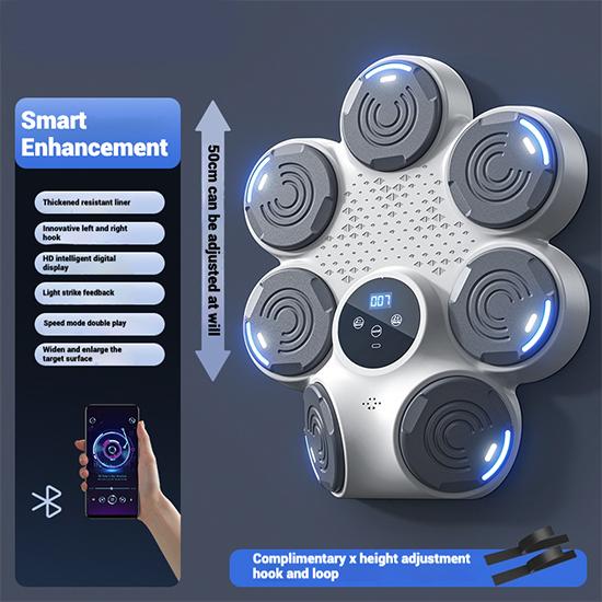 

[Умный музыкальный боксерский тренажер] Домашняя тренировочная настенная мишень, электронная мишень для взрослых и детей, оборудование для саньда, материал ПП, легкий и портативный