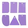 6PCS Plastic Scraper Set Glues Spreader For Smooth Application Of Clay Plaster Adhesive And Craft Materials