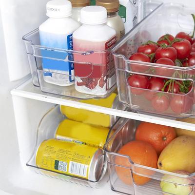 Kitchen Refrigerator Organizer Storage Box Food Container Plastic Fresh Spacer Storage Rack Pull-out Drawers Fresh Sort Organize