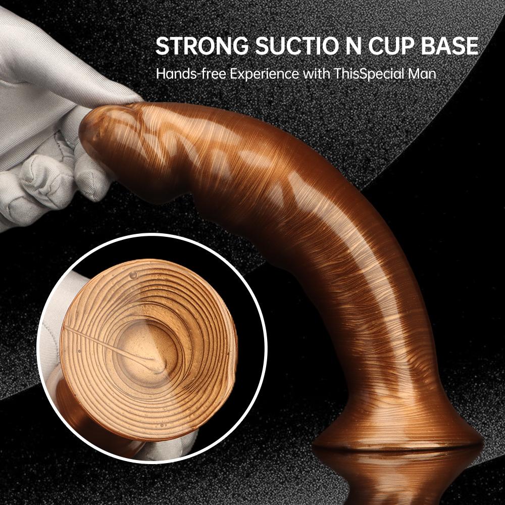 Mixed Color Curved Head Dildo Large Size Butt Plug Anal Dilator Masturbator Sex Toy 18+ Realistic Penis Big Dick