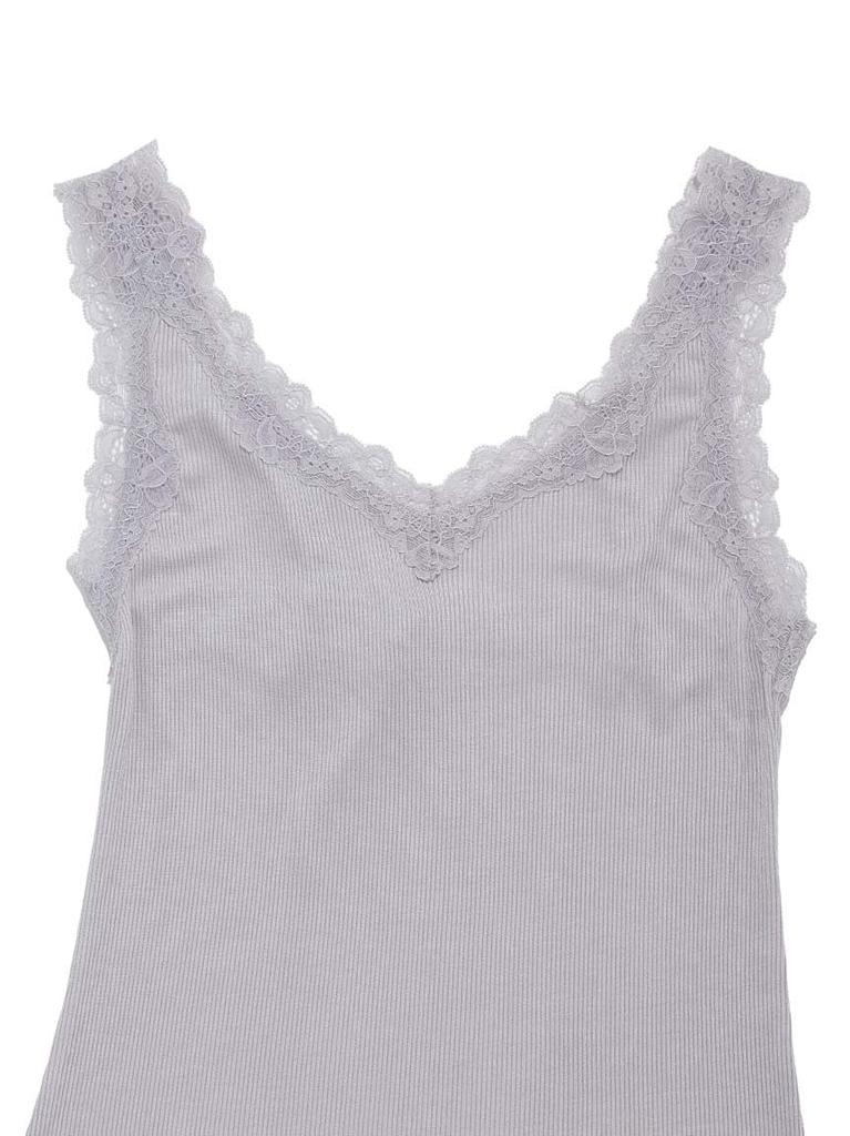 Gelato Pique Lacy Moist Rib Camisole PWCT245296 BLU Women's