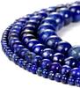 4/6/8/10 Mm Natural Stone Beads Blue Lapis Lazuli Loose Bead Diy Jewelry