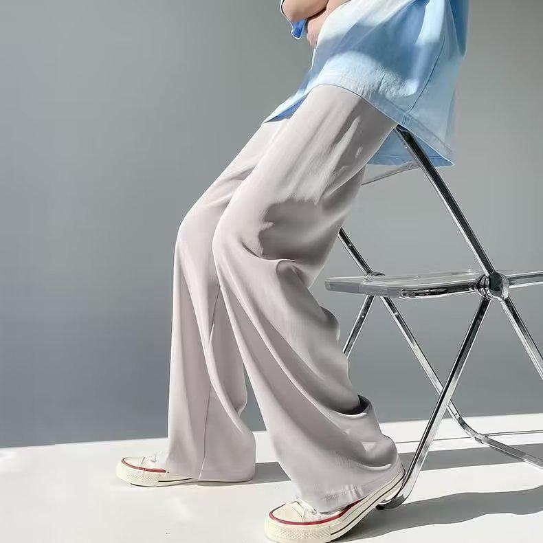 Herren Sommer Einfarbige Lockere Gerade Freizeitsporthose