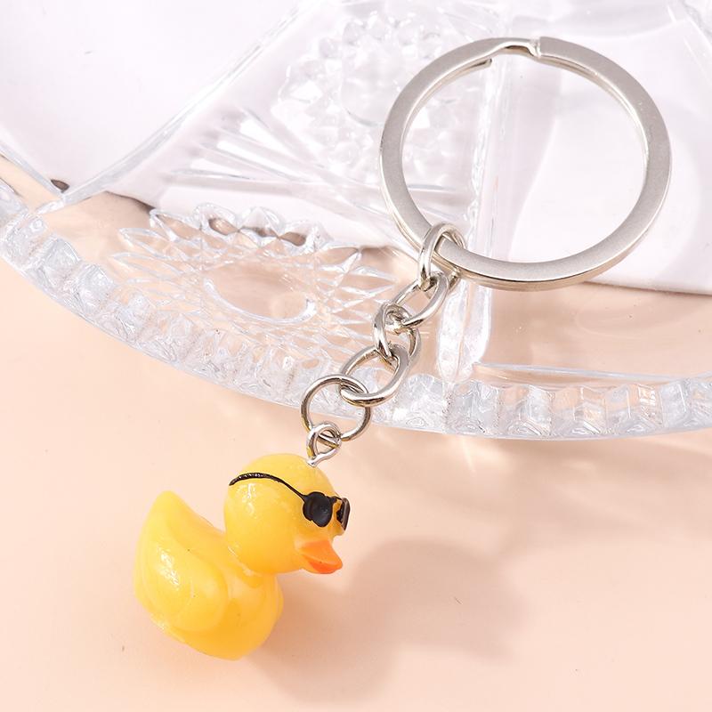 Cute Resin 3D Bear Keychain Charms Animal Keyrings Pendant for Women Girls Handbag Charms  Car Keyholder DIY Jewelry Accessories