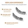 Reusable Magnetic False Eyelashes Set with Natural Curl – No Glue Needed, Easy Removal, Suitable for European and American Styles