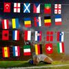 24 European Countries String Flags Mini International Bunting Banners National Country Decoration for School Sports Events Grand Opening Party