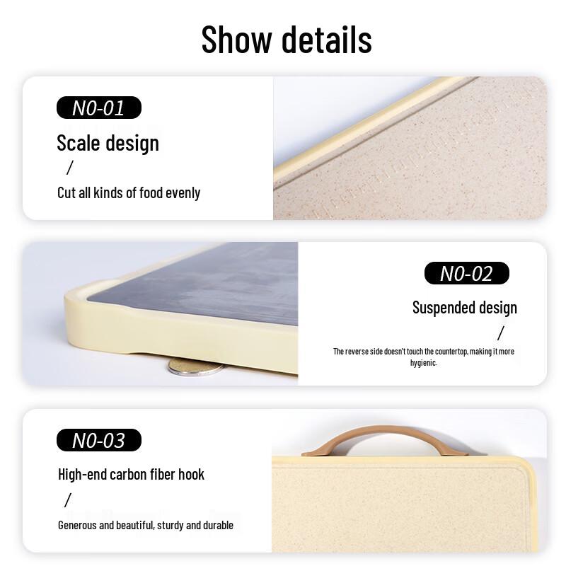 KOBACH Light Shield Antibacterial Stainless Steel Double-Sided Cutting Board