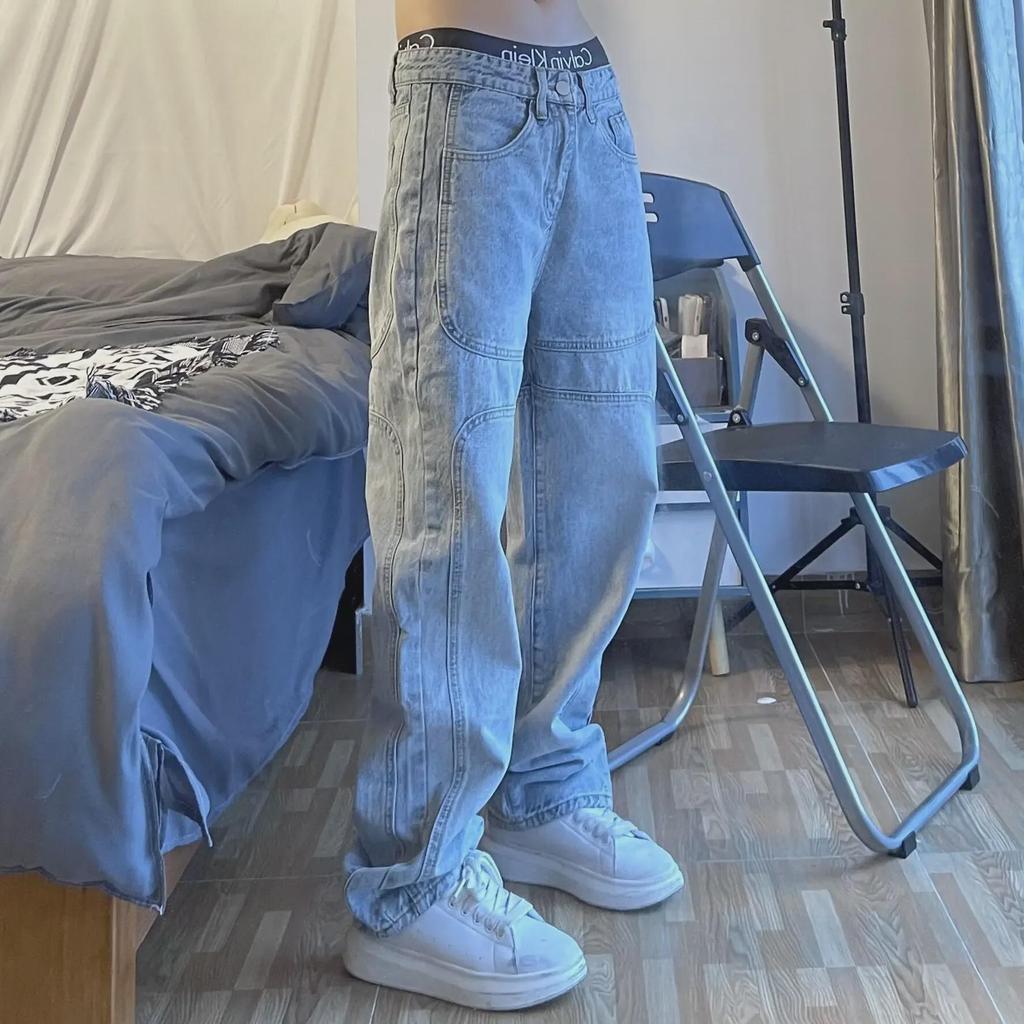 Men's Retro Washed High Street Summer Loose Fit Jeans