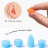 30Pcs Silicone Ear Plugs Reusable Earplugs For Sleeping Swimming Traveling Working Studying Noise Reduction Flexible Ear Plugs
