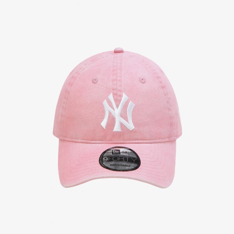 New Era New York Yankees Pigment Washed Unstructured Ballcap Pink 15131651