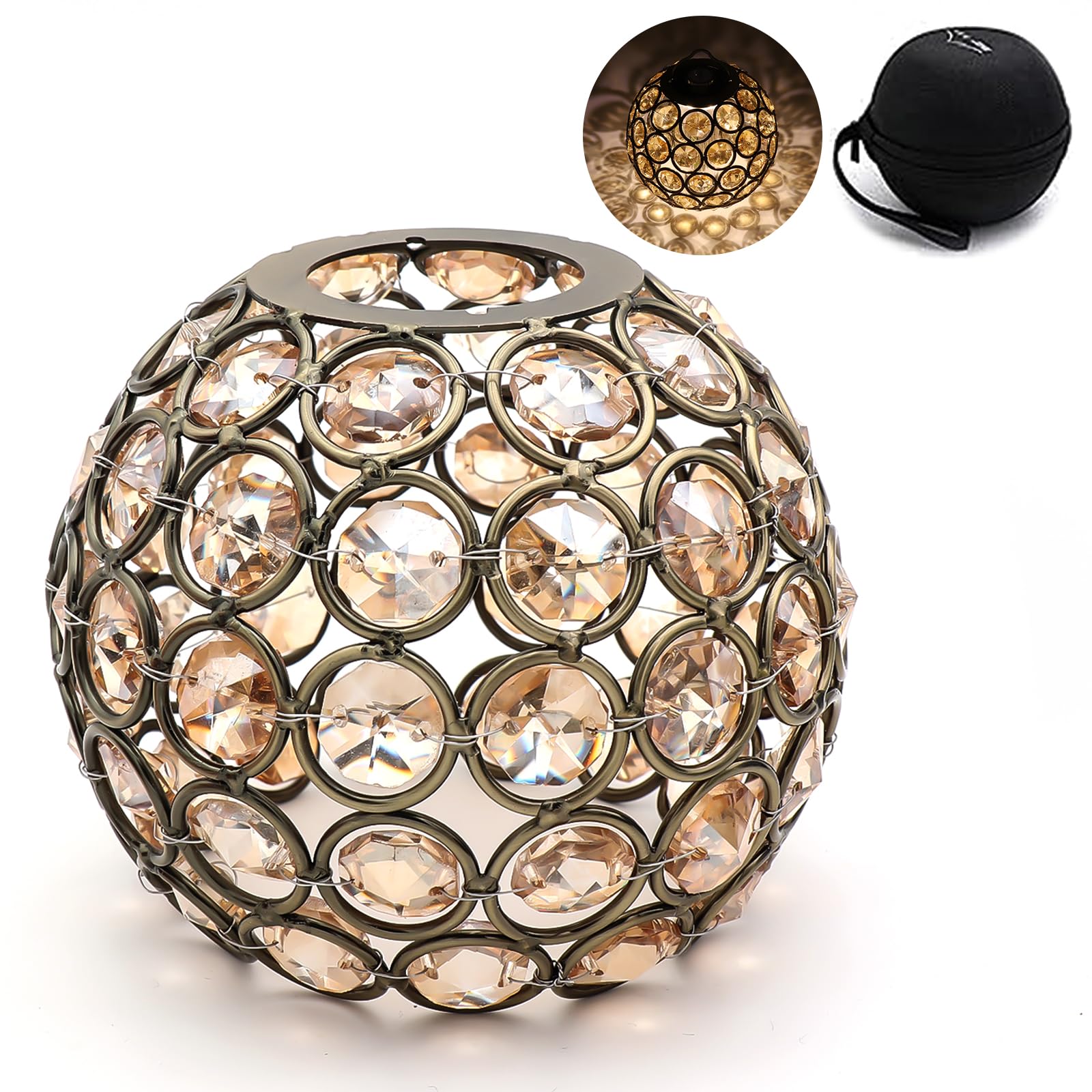 

BATOT Goal Zero Shade Crystal Lantern Shade - Crystal shade for Goal Zero lanterns - Camping and outdoor use - For Goal Zero LIGHTHOUSE Micro FLASH on