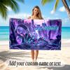 Music DJ Theme Beach Towel Personalized Custom Name & Text Soft Quick Dry Beach Towel for Swimming Travel