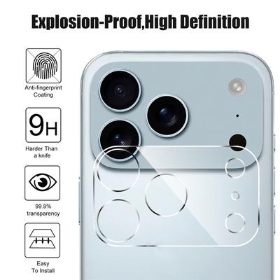 4 STÜCK Kameraschutz für iPhone 17 Pro Max Objektivschutzglas für iPhone Air 17 16 15 14 Pro Max Plus Panzerglas