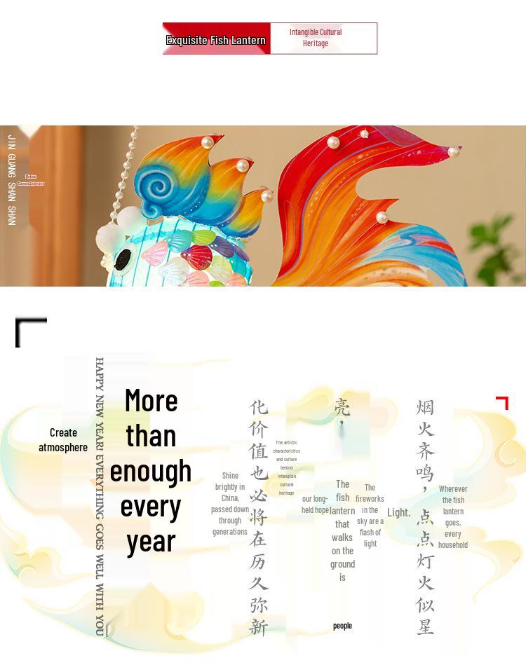 Koi and Goldfish Lantern Kit: Handmade DIY Ancient-Style Glowing Lanterns for Lantern & Mid-Autumn Festivals