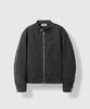 Mood Inside Washed Cotton Biker Jacket_Charcoal