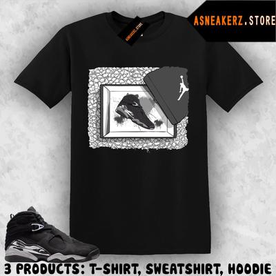 Tee Shirt Matching AJ 8 Retro Chrome 2026 To Match Sneaker Shoebox 8s T-Shirt