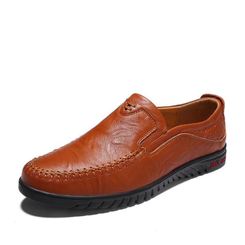 

Large size spring men s leather shoes daily business casual Doudou shoes Korean version of casual driving shoes trend 47