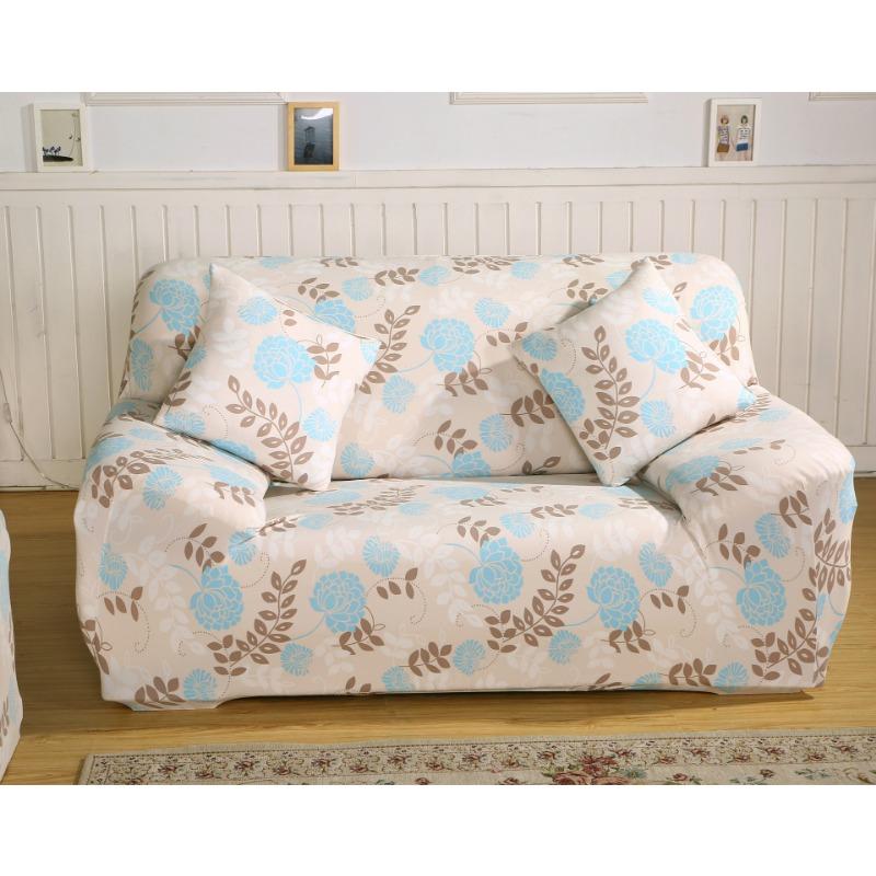 Bankhoes All-Inclusive Antislip Stretch Bankhoes Echt Leer Vintage Bankhoes Volledig Bedekkend Stof Ambacht Combinatie Bankkussen