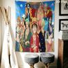 One Piece Wall Tapestry Aesthetic Wall Hanging Printed Fabric Blanket Decorative Tapestries For Bedroom Living Room Home Decor
