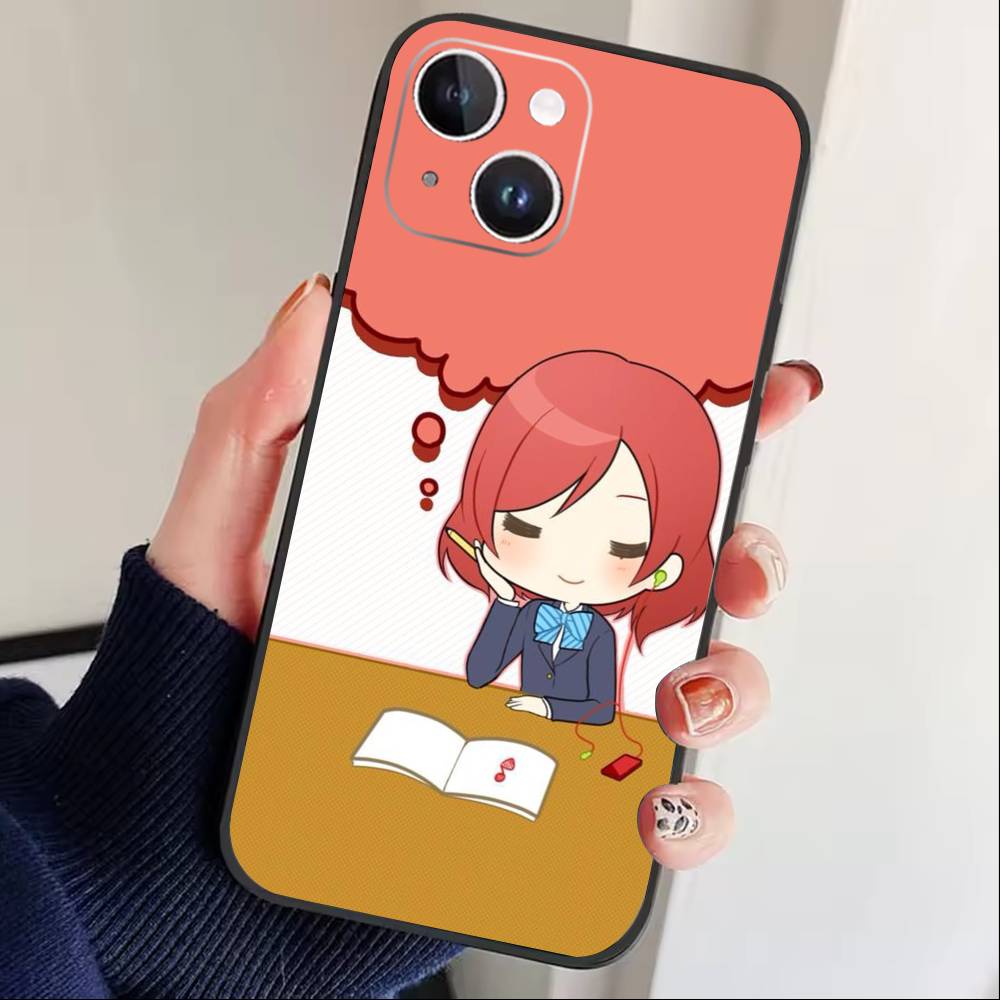

Love Live-Yuuki Setsuna Phone Case For iPhone 16,15,14,13,12,17,Pro Max,Plus Silicone Black Case iPhone14Plus