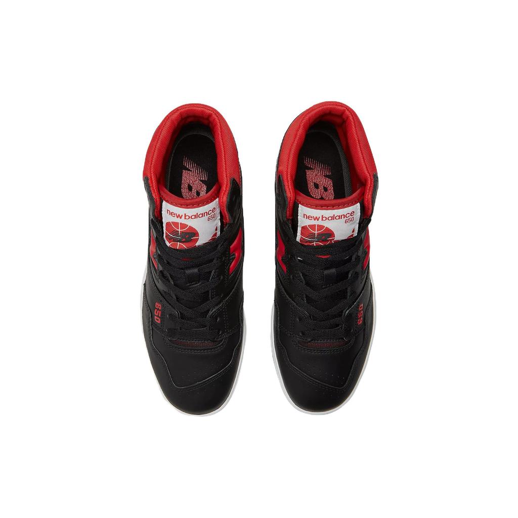New Balance 650R Black Red Unisex Sneakers White BB650RBR