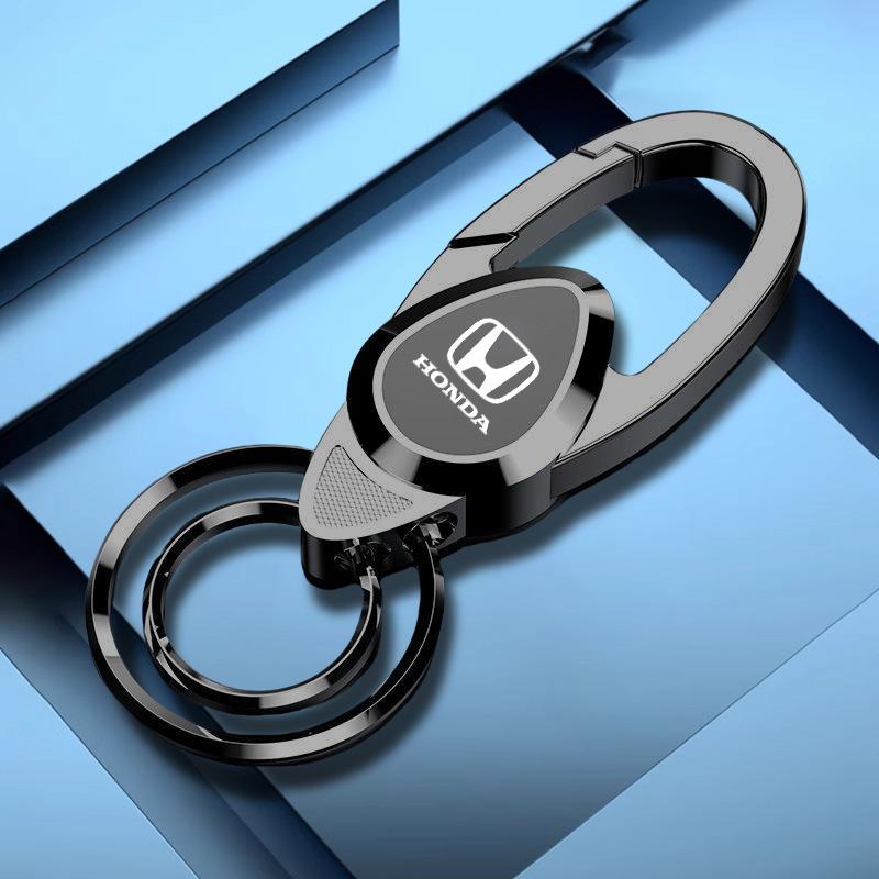 Metal Car Styling Stainless Steel Keychain Key Ring Accessories For Honda Civic Accord Fit CRV Jazz Odyssey Insight Legend HRV RA4