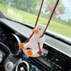 Søt Anime Bil Interiørdekorasjon Gips Swing Duck Auto Bakspeil Anheng For Kawai Bildekorasjon Tilbehør