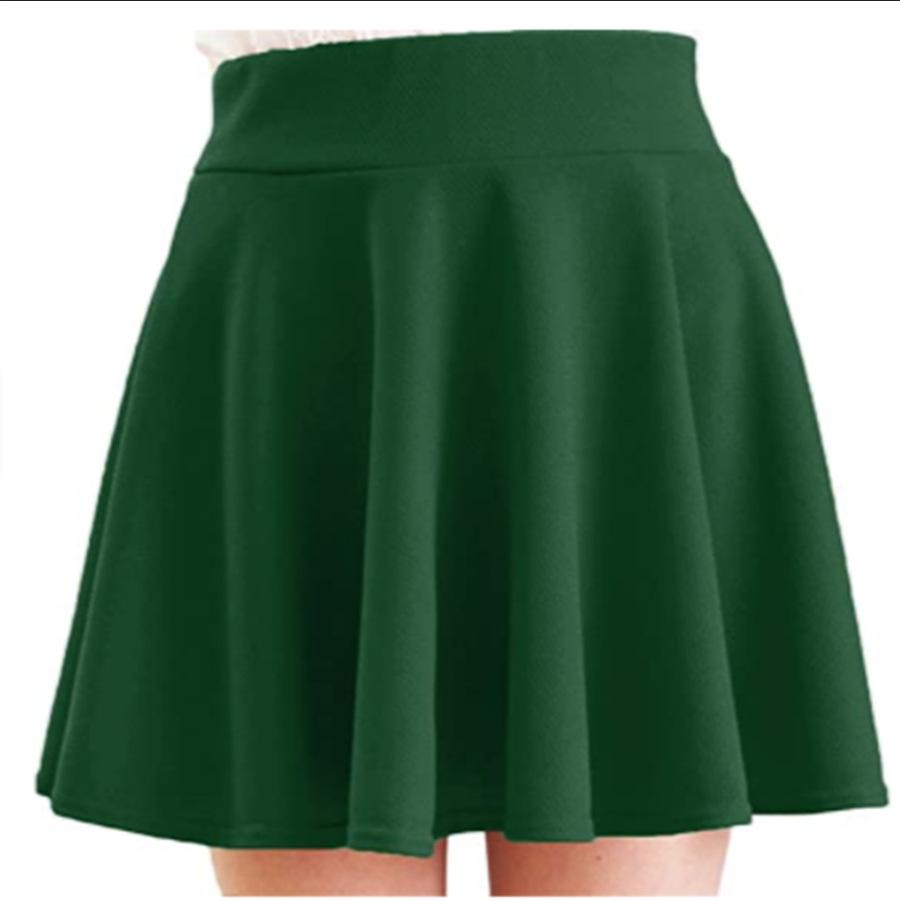 European & American Women's Versatile Stretchy Flared Mini Skirt - Casual Skateboard Skirt