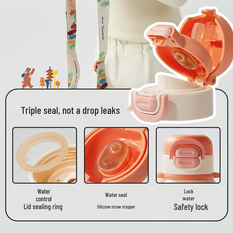 SUPOR Children's Insulated Straw Bottle