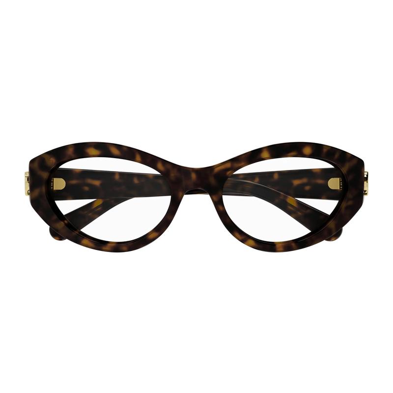 Gucci Full Frame Lightweight Cat Eye Optical Frame Women's Tortoise Shell Color Tortoiseshell 51 Glasses Case (random Size and Color) + Glasses Cloth