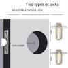 Interior Reversible Door Lock Lever Satin Brass Finish Hardware Lockset  for Bedroom