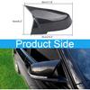 Door Mirror Covers Side Mirror Cover Caps Rearview Replacement Compatible with BMW F20 F22 F23 F30 F31 F32 F33 F36 F87 M2 X1 E84 (Carbon Fiber Look)