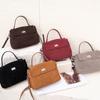 2026 NEW Autumn winter women's Natural Suede leather Crossbody Bag luxury designer Genuine Leather commuting messenger bag