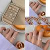 Unique Butterfly Adjustable Knot Floral Ring Collection Stylish Copper Geometric Design For Wear Daily