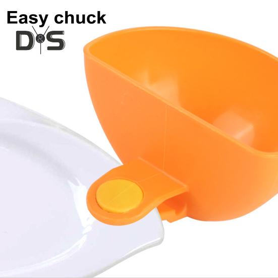 Zestaw 4 klipsów do dipów do misek, talerzy, pojemników na sosy, nadający się do mycia w zmywarce, przenośny pojemnik na przyprawy, sos pomidorowy, sól, ocet warzywny, ketchup