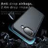 For Google Pixel 10a Case Skin-Touch TPU + PC Matte Phone Back Cover, Transparent Black