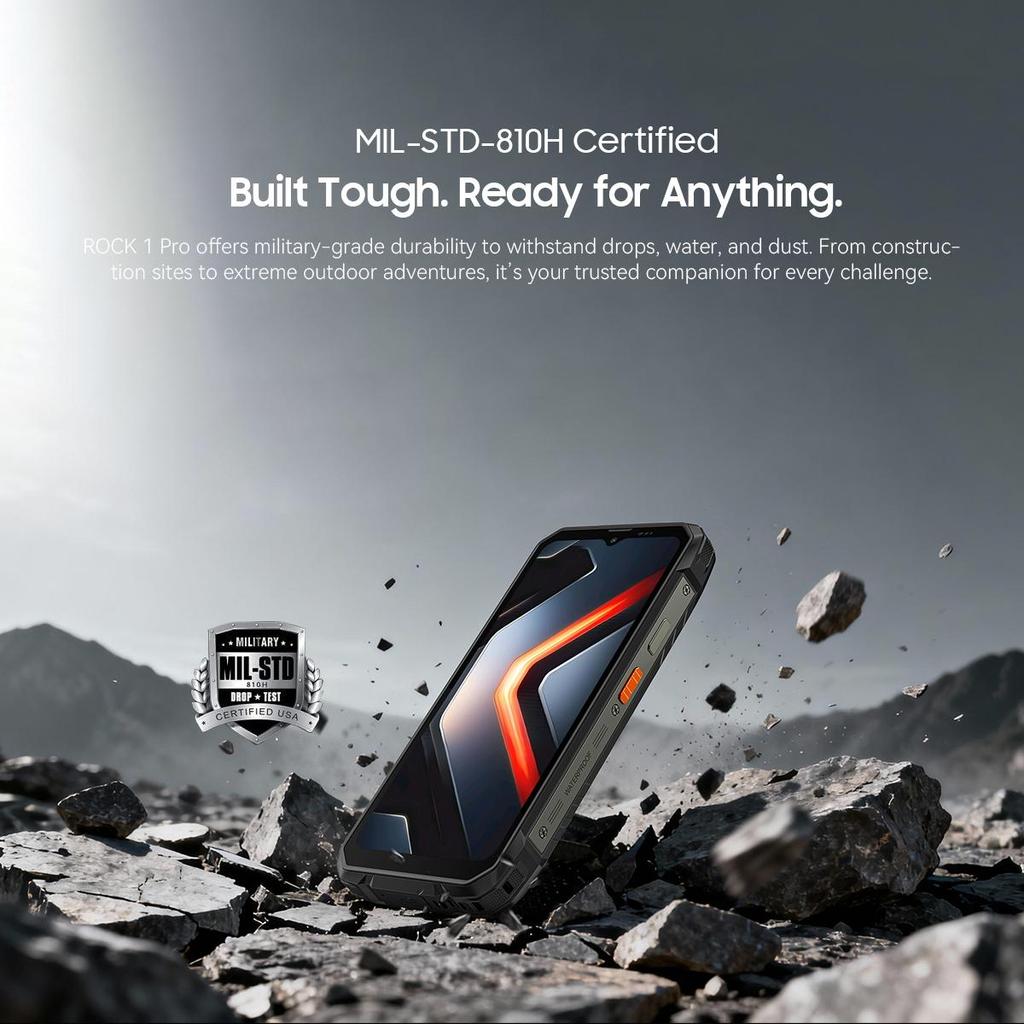 Blackview ROCK 1 PRO Professional Scanner Mobile, 8GB RAM, 256GB ROM Android 16 15000mAh Rugged Smartphone