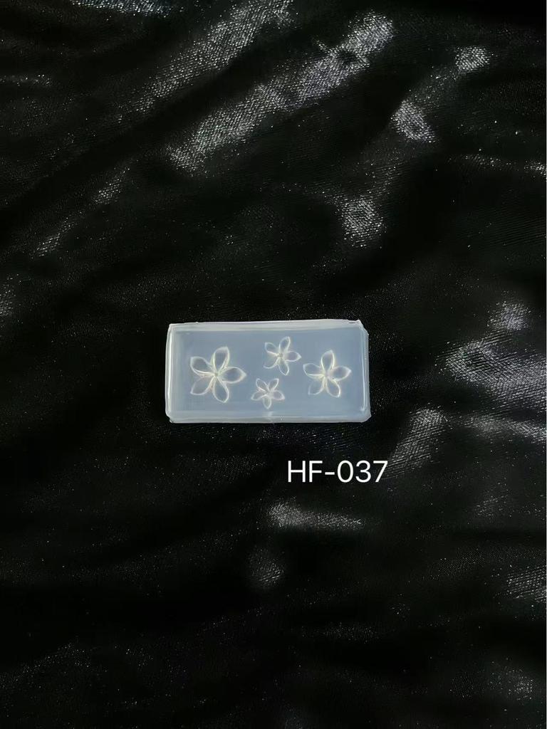 3D Nail Decoration Mold: Diamond, Flower, Rose, Seashell, Cane Shapes