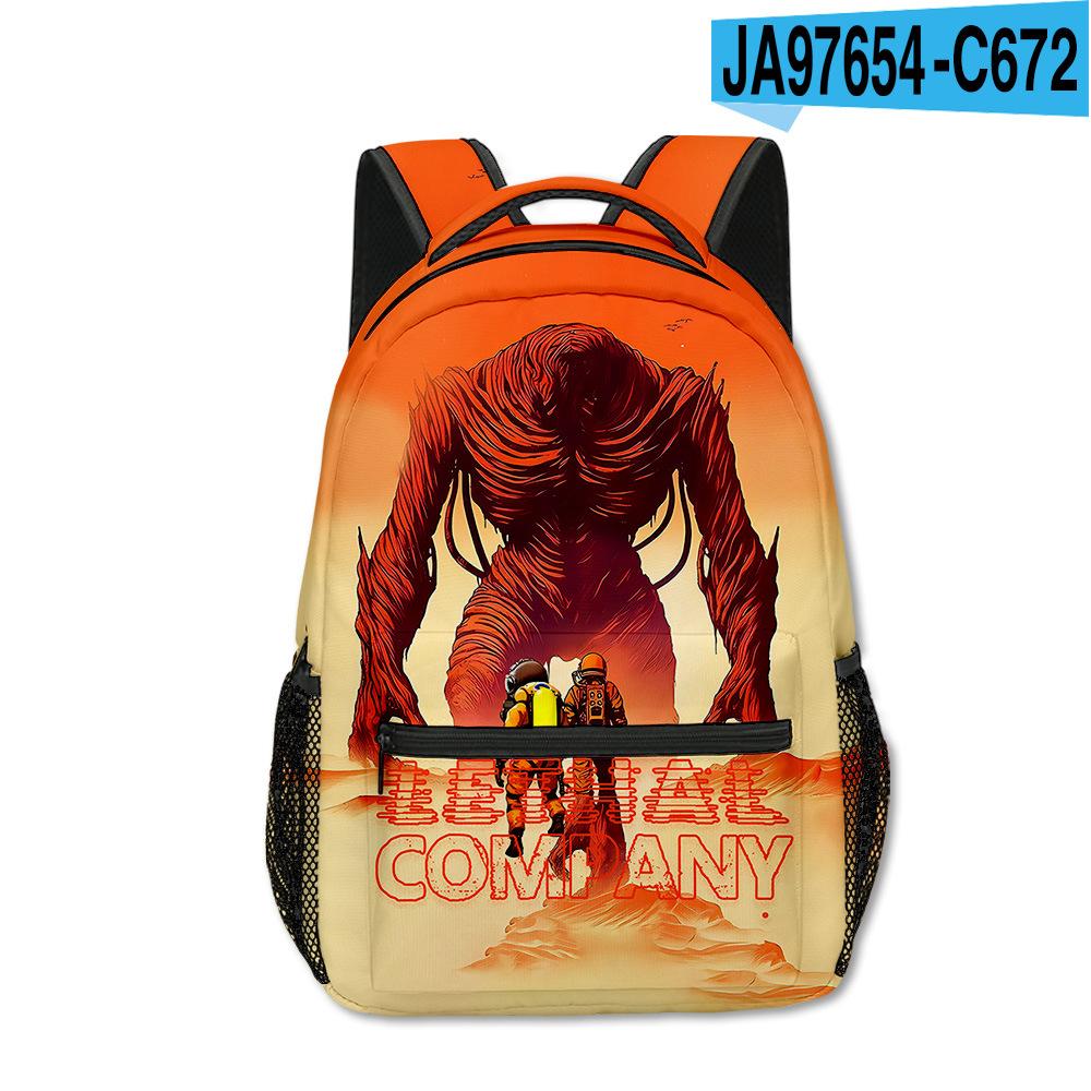 Sac à dos classique populaire pour étudiants Lethal Company Sacs à dos pour cahiers Impression 3D Oxford Imperméable Sacs à dos de voyage pour garçons/filles
